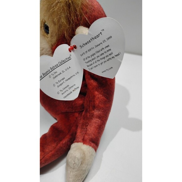 Ty Beanie Babies - Schweetheart the Orangutan - (1999, Retired) - Picture 4 of 6